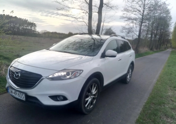 Mazda CX-9 cena 61900 przebieg: 106700, rok produkcji 2014 z Ostrzeszów małe 211